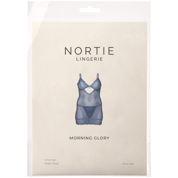 NORTIE Morning Glory Chemise Night Blue Plus Size Emballasjebilde 90