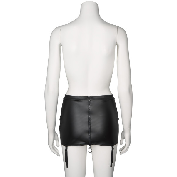 NORTIE Fetish Wetlook Kort Skjørt med Hofteholder Produktbilde 7