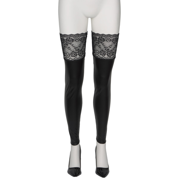 NORTIE Fetish Wetlook Hold-up Strømper Produktbilde 4