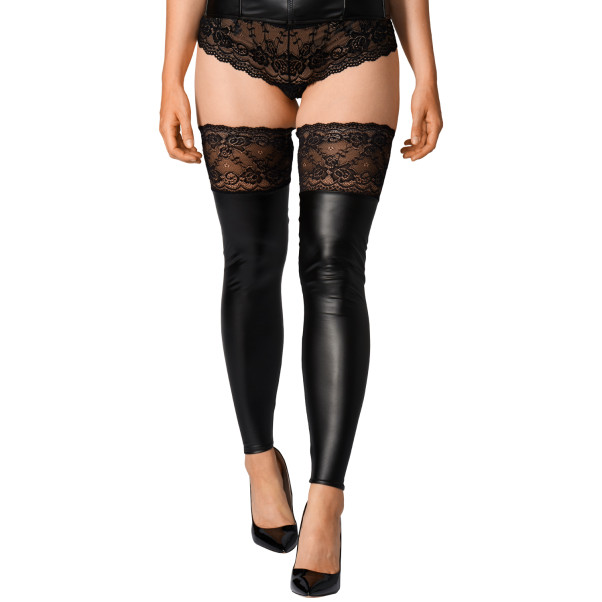 NORTIE Fetish Wetlook Hold-up Strømper Produktbilde 2