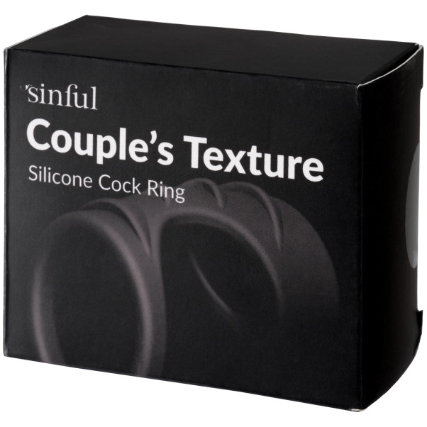 Sinful Couples Texture Silikon Penisring Emballasjebilde 90
