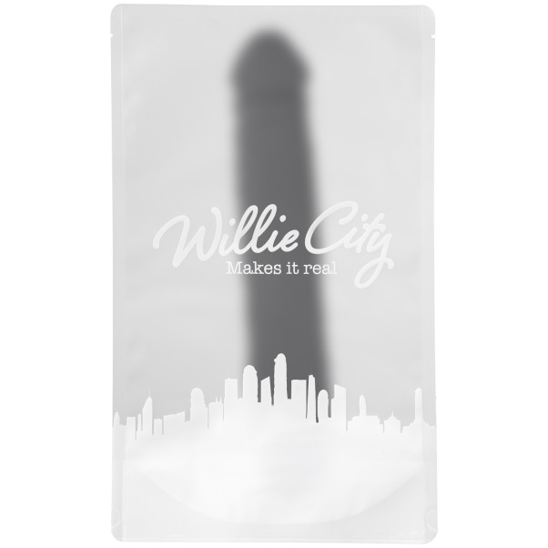 Willie City Luxe Realistisk Dildovibrator i Silikon 21,5 cm Emballasjebilde 90