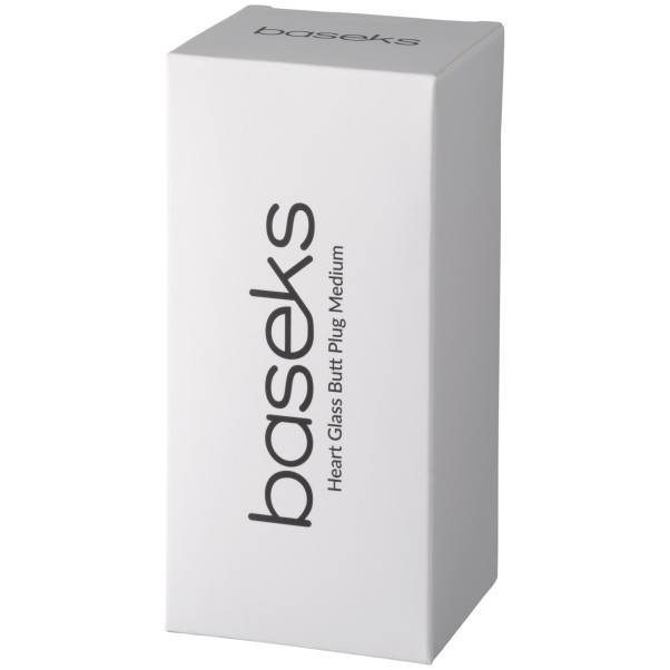 baseks Heart Glass Analplugg Medium Emballasjebilde 90