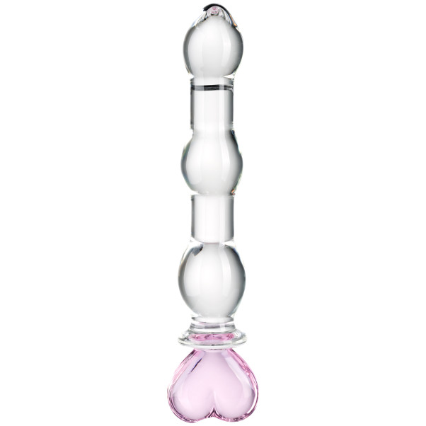 baseks Heart Beaded Glass Dildo Produktbilde 1