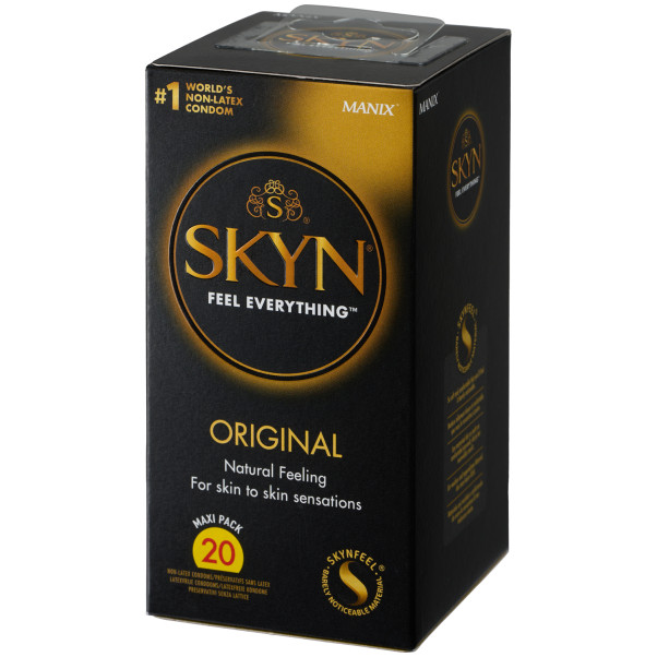Skyn Original Lateks Fri Kondomer 20 Stk Emballasjebilde 1