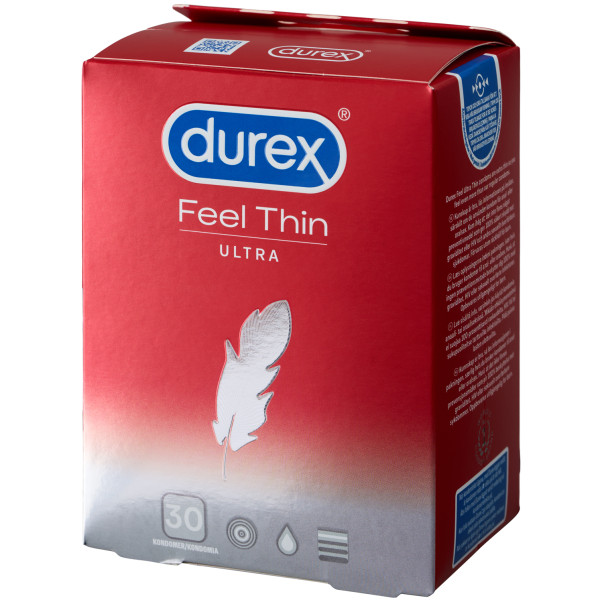 Durex Feel Thin Ultra Kondomer 30 Stk Emballasjebilde 1