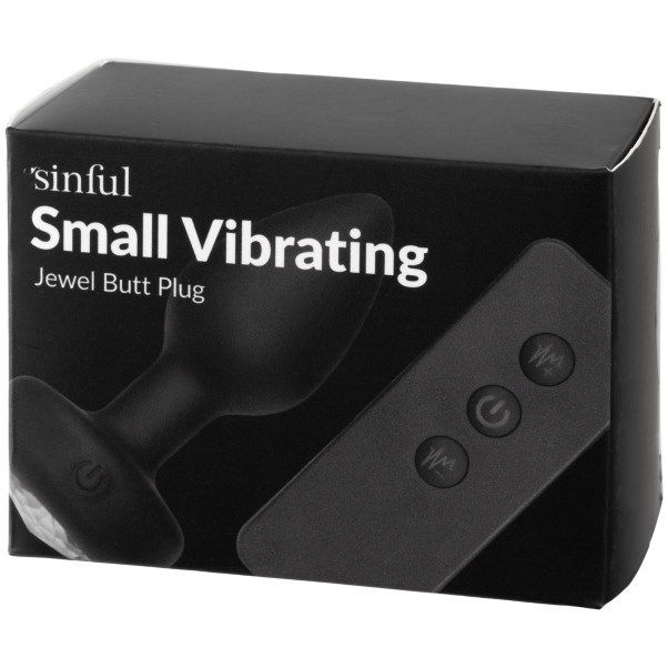 Sinful Small Vibrating Jewel Butt Plug Emballasjebilde 90