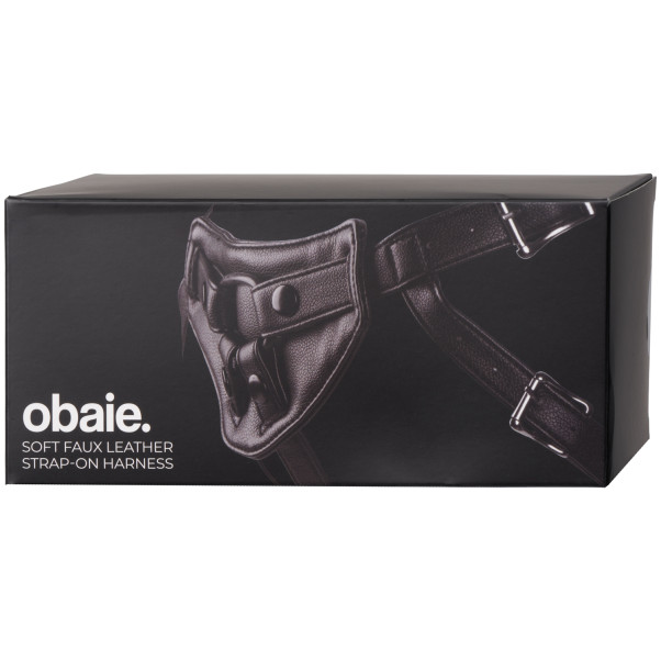 obaie Soft Faux Leather Strap-On Harness Emballasjebilde 90