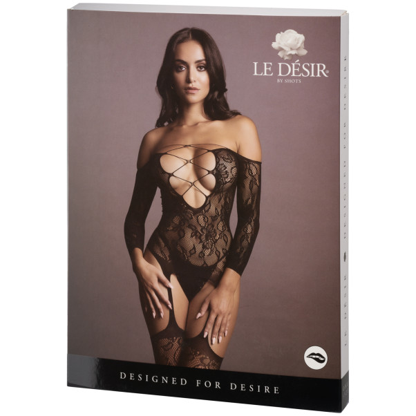 Le Désir Criss Cross Catsuit med Fransk Åpning Emballasjebilde 90