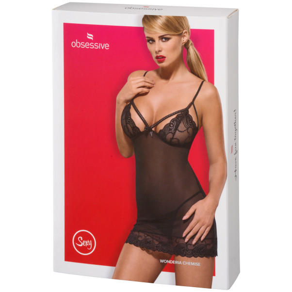 Obsessive Wonderia Chemise Sett Svart Emballasjebilde 90
