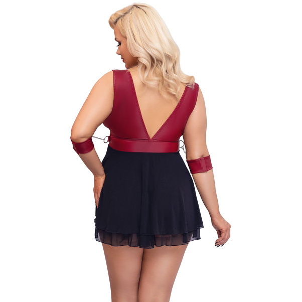 Cottelli Bondage Babydoll Plus Size Produktbilde på modell 2