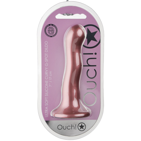 Ouch! Ultra Soft Silikon Curvy G-punktsdildo 17 cm Emballasjebilde 90