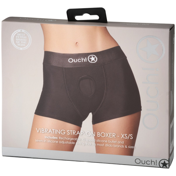 Ouch! Vibrerende Strap-on Boksershorts Emballasjebilde 90