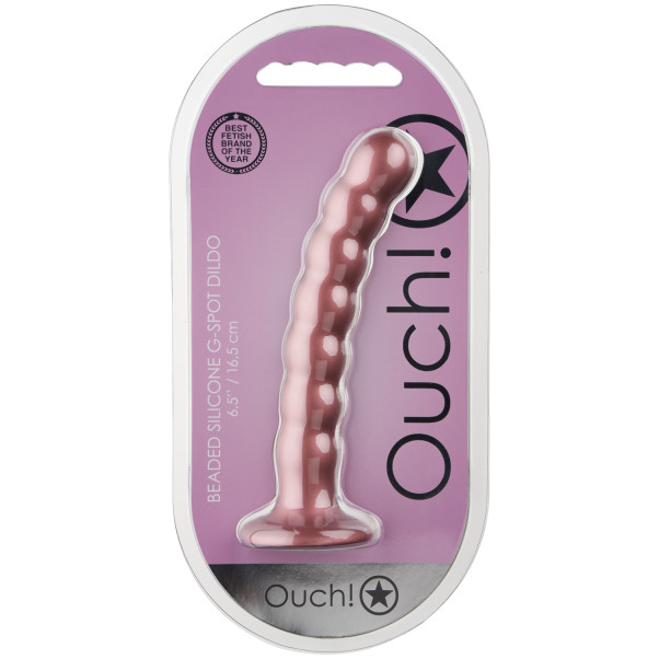 Ouch! Beaded Silikon G-punktsdildo 17,5 cm Emballasjebilde 90