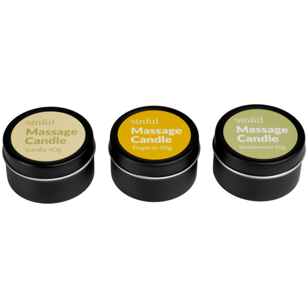 Sinful Massasjelys Sett 3 x 40 g Produktbilde 2