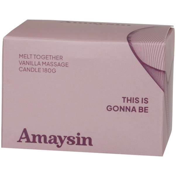 Amaysin Melt Together Vanilje Massasjelys 180 g Emballasjebilde 90