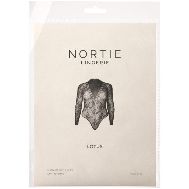 NORTIE Lotus Body med Simili-stein Plus Size Emballasjebilde 90