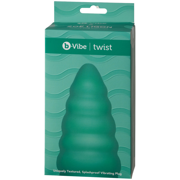 B-Vibe Twist Teksturert Vibrerende Analplugg Emballasjebilde 90