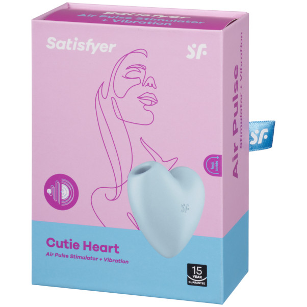 Satisfyer Cutie Heart Klitorisstimulator Blå Emballasjebilde 90