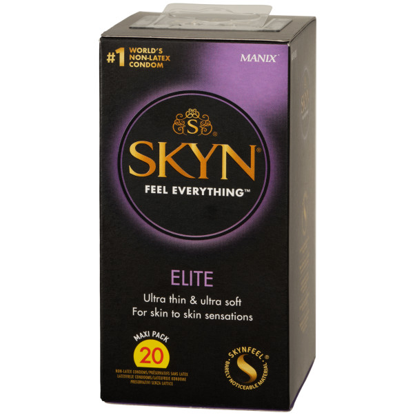 Skyn Elite Lateksfrie Kondomer 20 stk. Emballasjebilde 90