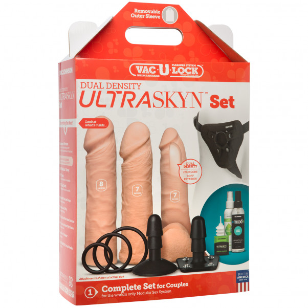 Vac-U-Lock Dual Density Strap-On Ultraskyn Sett  6