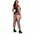 Baci Netting Bodystocking med Hofteholder og Strømper  4