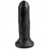 King Cock Uncut Realistisk Dildo med Testikler 18 cm  1