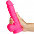 Baseks Realistisk Silikon Dildo med Sugekopp Medium  50
