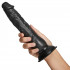 Willie City Realistisk Svart Sugekoppdildo 23 cm  4