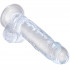 King Cock Clear Dildo med Baller 19 cm  3