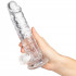 Willie City Classic Realistisk Dildo Gjennomsiktig 19,5 cm  4