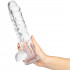 Willie City Classic Realistisk Dildo Gjennomsiktig 24,5 cm  4