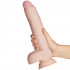 King Cock Plus Triple Density Fat Dildo med Pung 27,5 cm Produktbilde med hånd 50