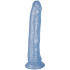Baseks Glitter Blå Dildo 20,5 cm Produktbilde 1