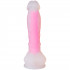 Baseks Glow in the Dark Rosa Dildo 21,5 cm Produktbilde 2