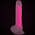 Baseks Glow in the Dark Rosa Dildo 21,5 cm Produktbilde 5