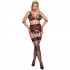 Cottelli Bondage BH og Bunnløs Truse Sett Plus Size Produktbilde 1