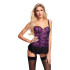 Baci Purple Floral Korsettsett Produktbilde 1