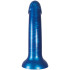 baseks Metallic Blå Silikondildo 18 cm Produktbilde 3