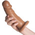 Vixen Creations Maverick Caramel VixSkin Dildo 20 cm Produktbilde med hånd 50