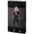 Noir Handmade Latex Catsuit med Glidelås Plus Size Emballasjebilde 90
