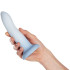 Sinful Gradient Light Blue Dildo 18 cm Produktbilde med hånd 50