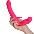 Happy Rabbit Strapless Strap-on Rabbitvibrator Produktbilde med hånd 50