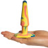A-Play Groovy Sunrise Analplugg 12,8 cm Produktbilde med hånd 50