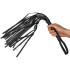 Sex & Mischief Crystal Whip Flogger 60,5 cm Produktbilde med hånd 50