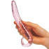 JOYRIDE Premium GlassiX Glassdildo 25 cm Produktbilde med hånd 50
