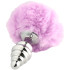 Alive BDSM Line Metall Analplugg Purple Fluffy Twist Plug M Produktbilde 2
