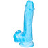 baseks Glow in the Dark Blue Sky Realistisk Dildo 20,5 cm Produktbilde 3