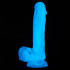 baseks Glow in the Dark Blue Sky Realistisk Dildo 20,5 cm Produktbilde 5