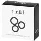 Sinful Extra Thick Silikon Penisring Sett 3 stk  4